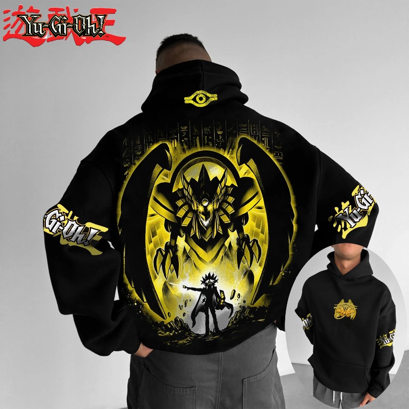 Winter Clothing Anime - Męska bluza z kapturem Y2K na
