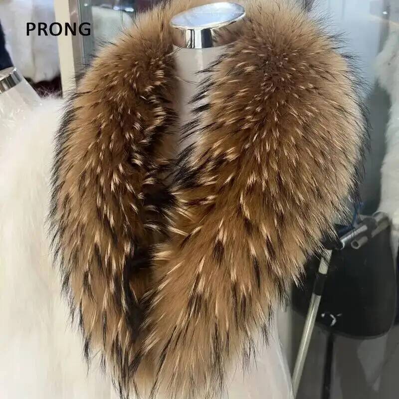 Winter Clothing Online - Naturalny kołnierz z futra szopa Szalik