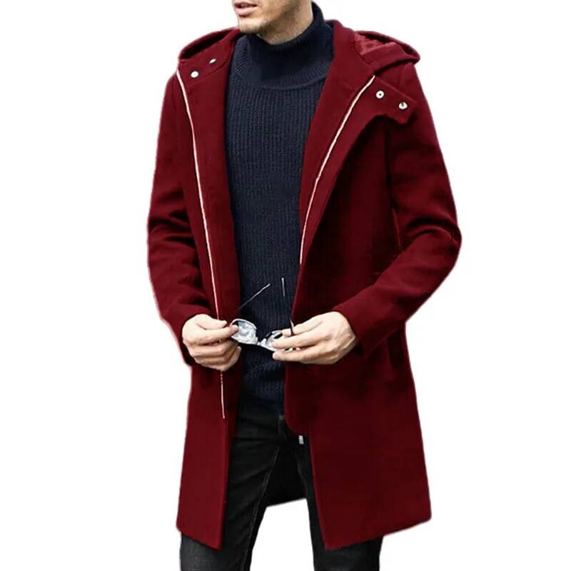 Winter Clothing Taiwan - Męski płaszcz wełniany na jesień i