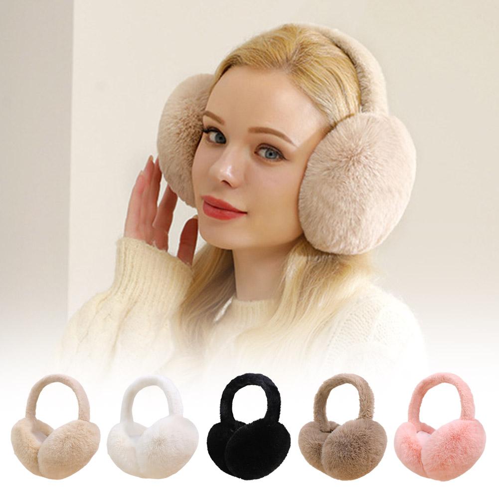 Ear Muff Foldable - Modne zimowe ciepłe nauszniki, puszyste nauszniki