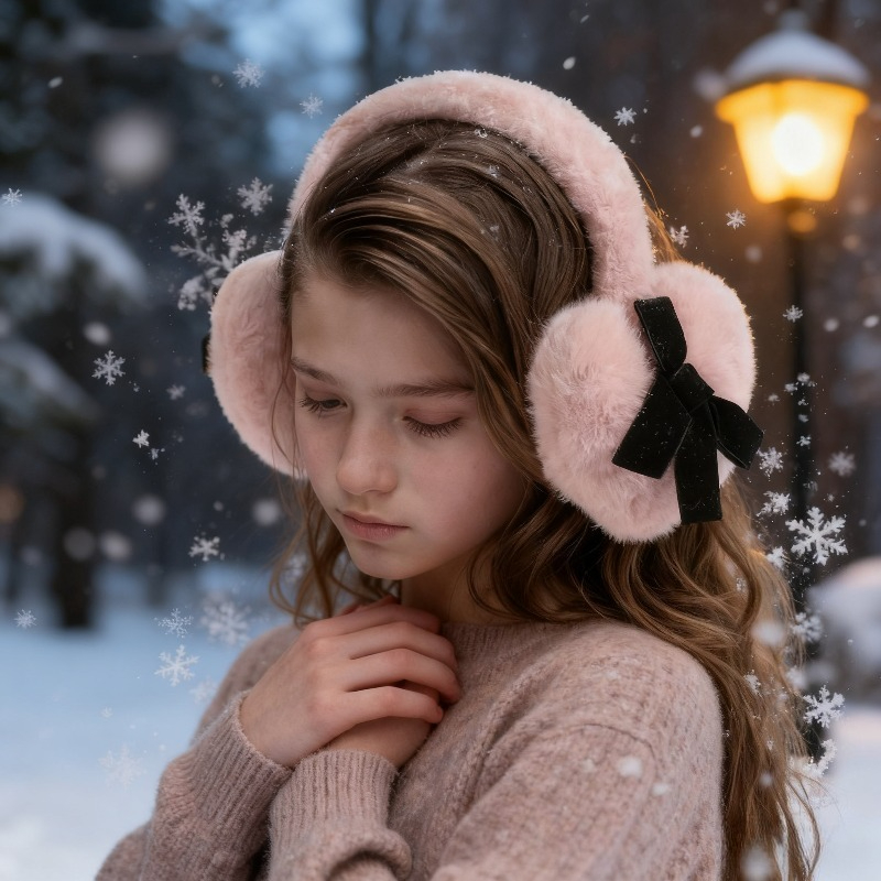 Ear Muff Foldable - 1 szt. Damskie zimowe nauszniki w