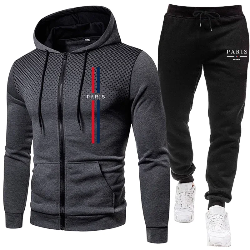 Winter Clothes - Męski dres sportowy z kurtką na