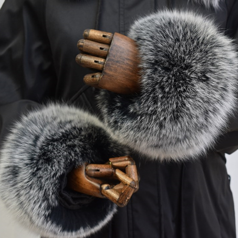 Winter Clothing Online - Mankiety z futra lisa dla kobiet