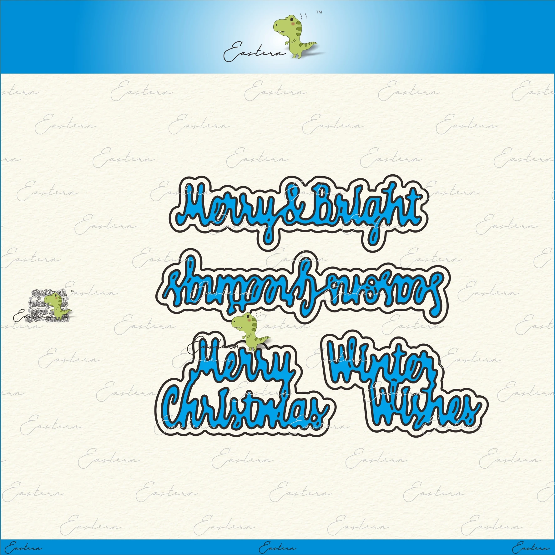 Winter Clothing Words - Zimowa matryca do wycinania metalowych matryc