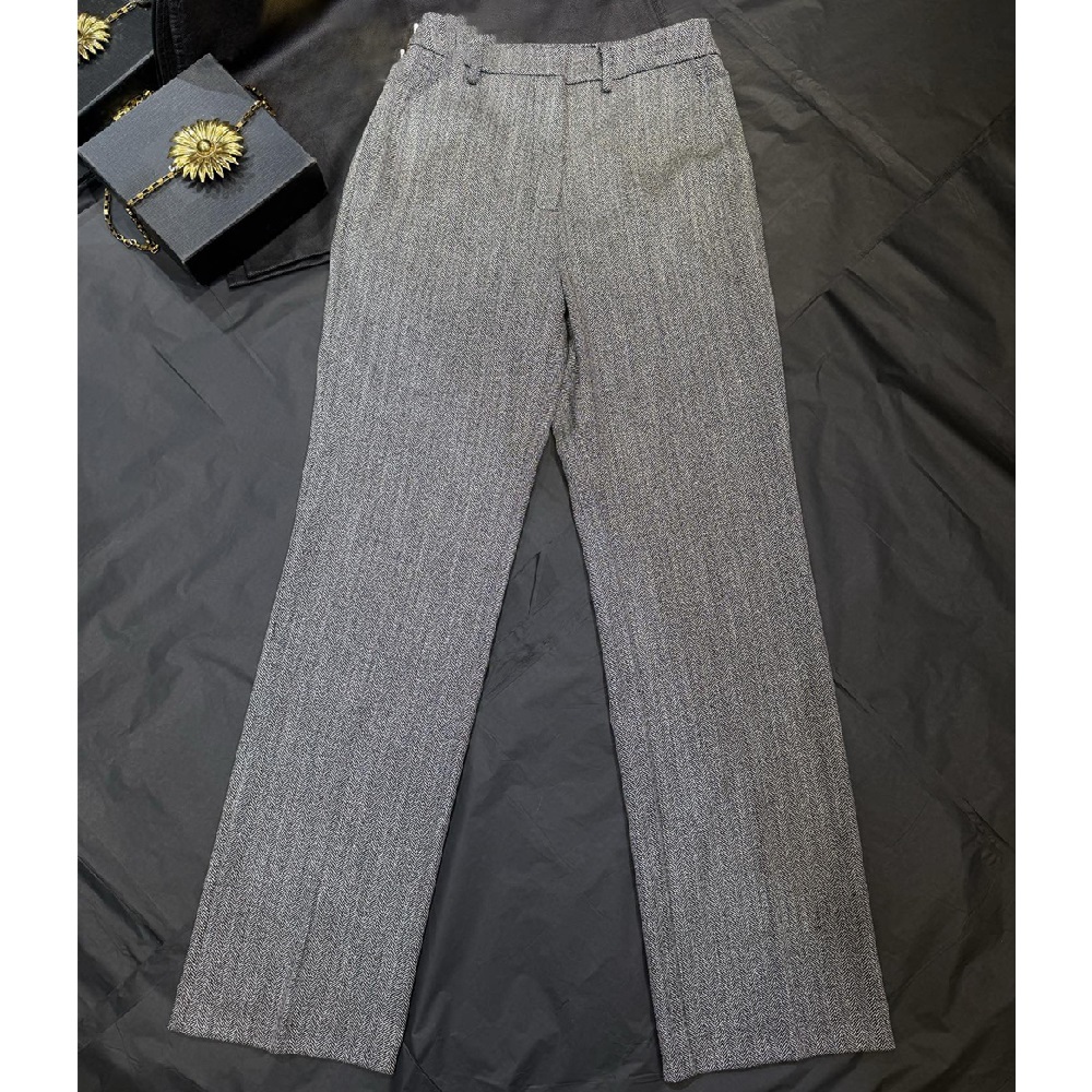 Clothing Style Winter - Damskie spodnie garniturowe 2026, satynowe, styl