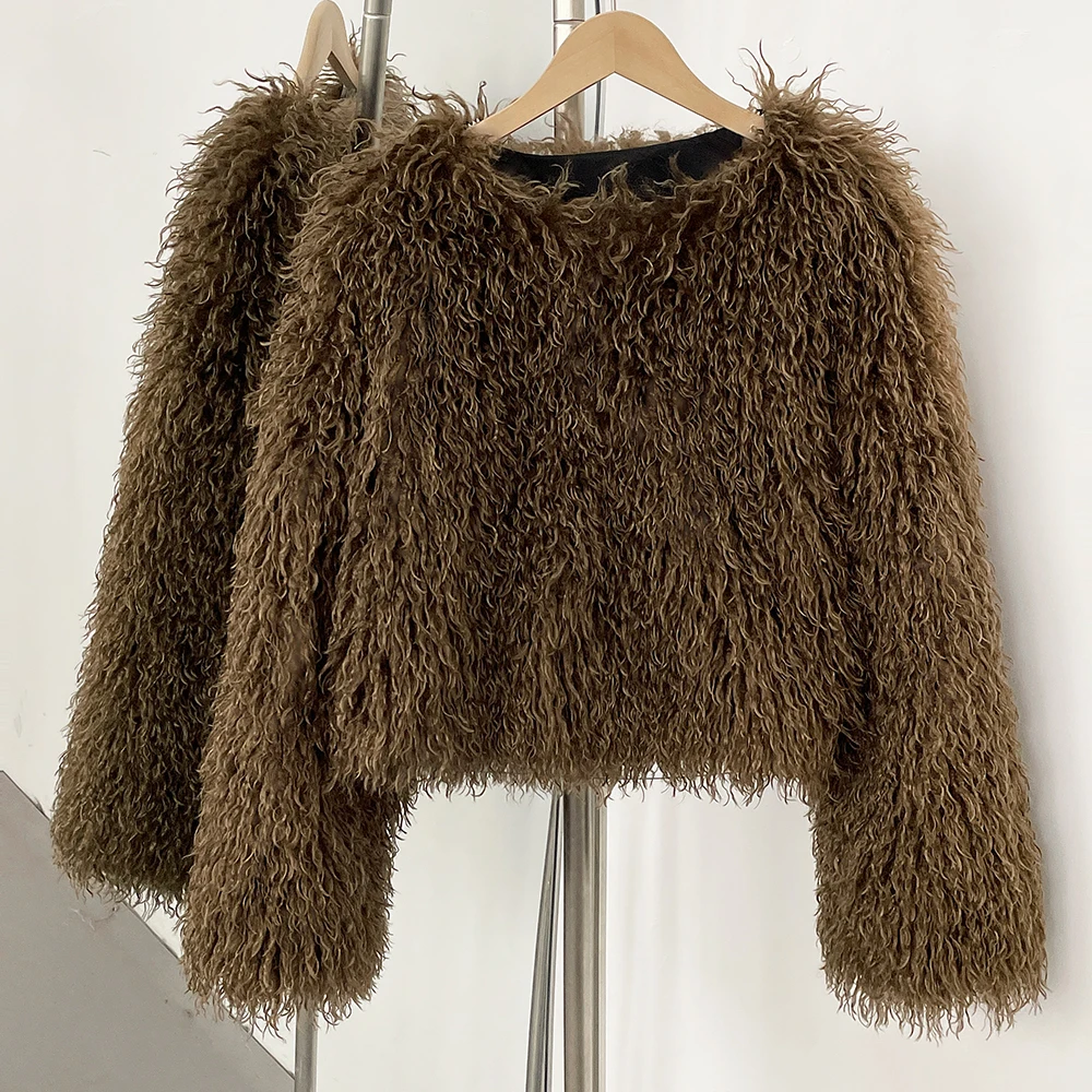 Winter Clothing Manufacturers - Płaszcz futrzany ekologiczny zimowy kurtka ze