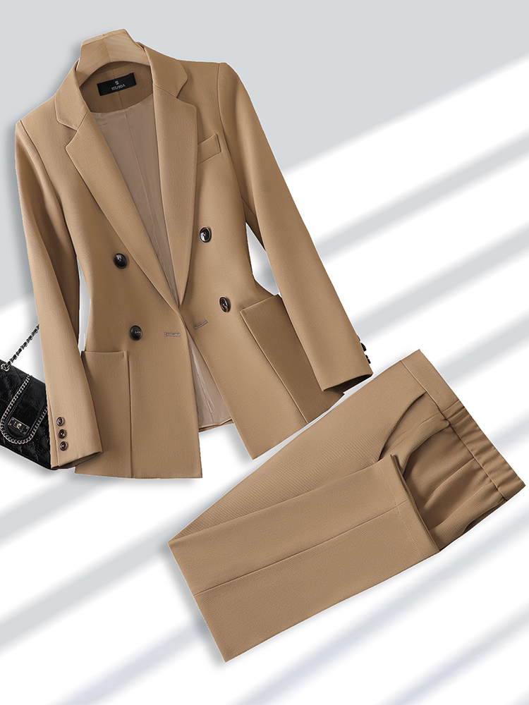 Winter Clothing Work - Modny damski garnitur ze spodniami formalny
