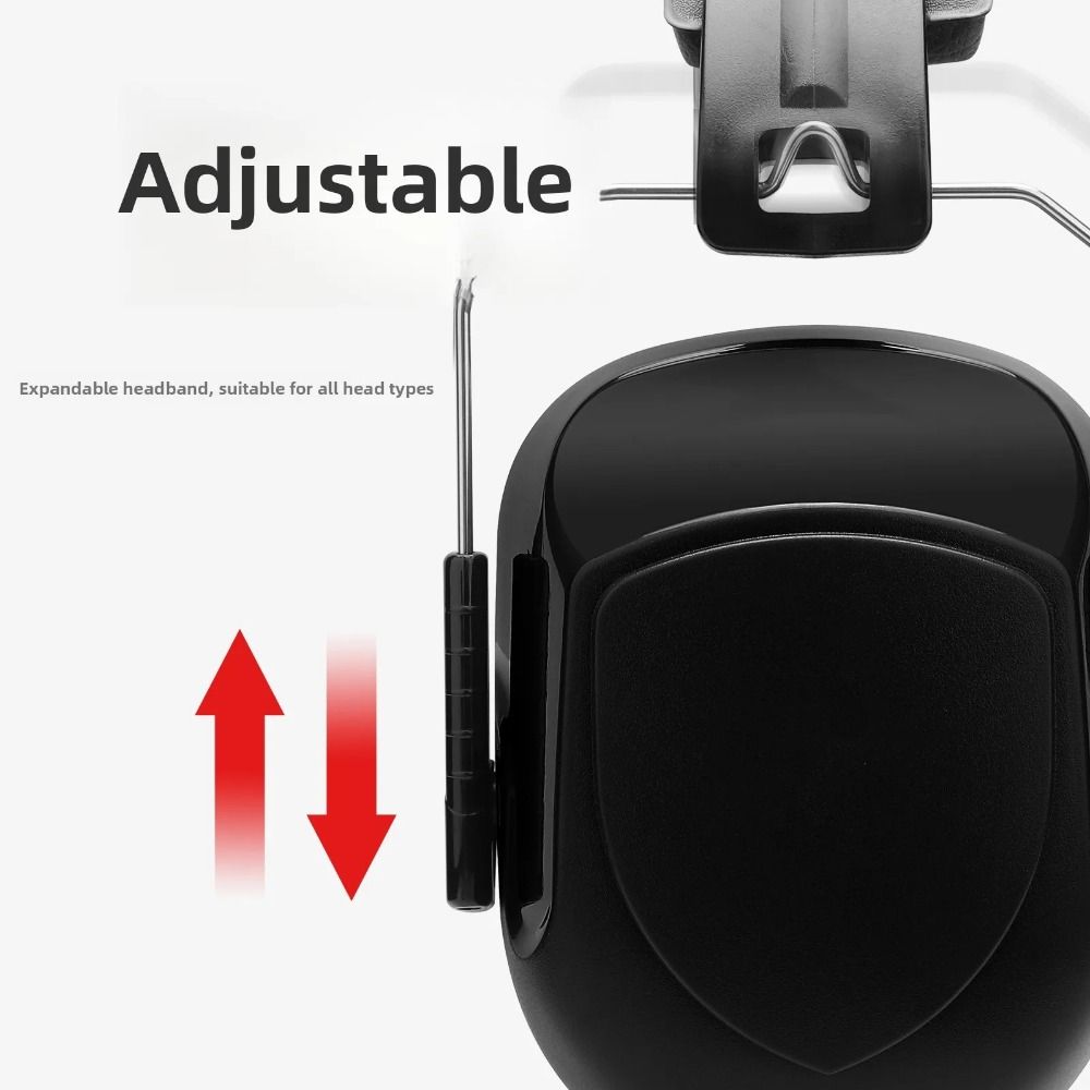 Ear Muff Foldable - Wytrzymałe, dźwiękoszczelne nauszniki ABS, regulowane, wygodne,