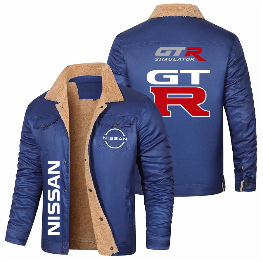 Winter Clothing Logos - Kurtka pluszowa z nadrukiem logo Nissan,