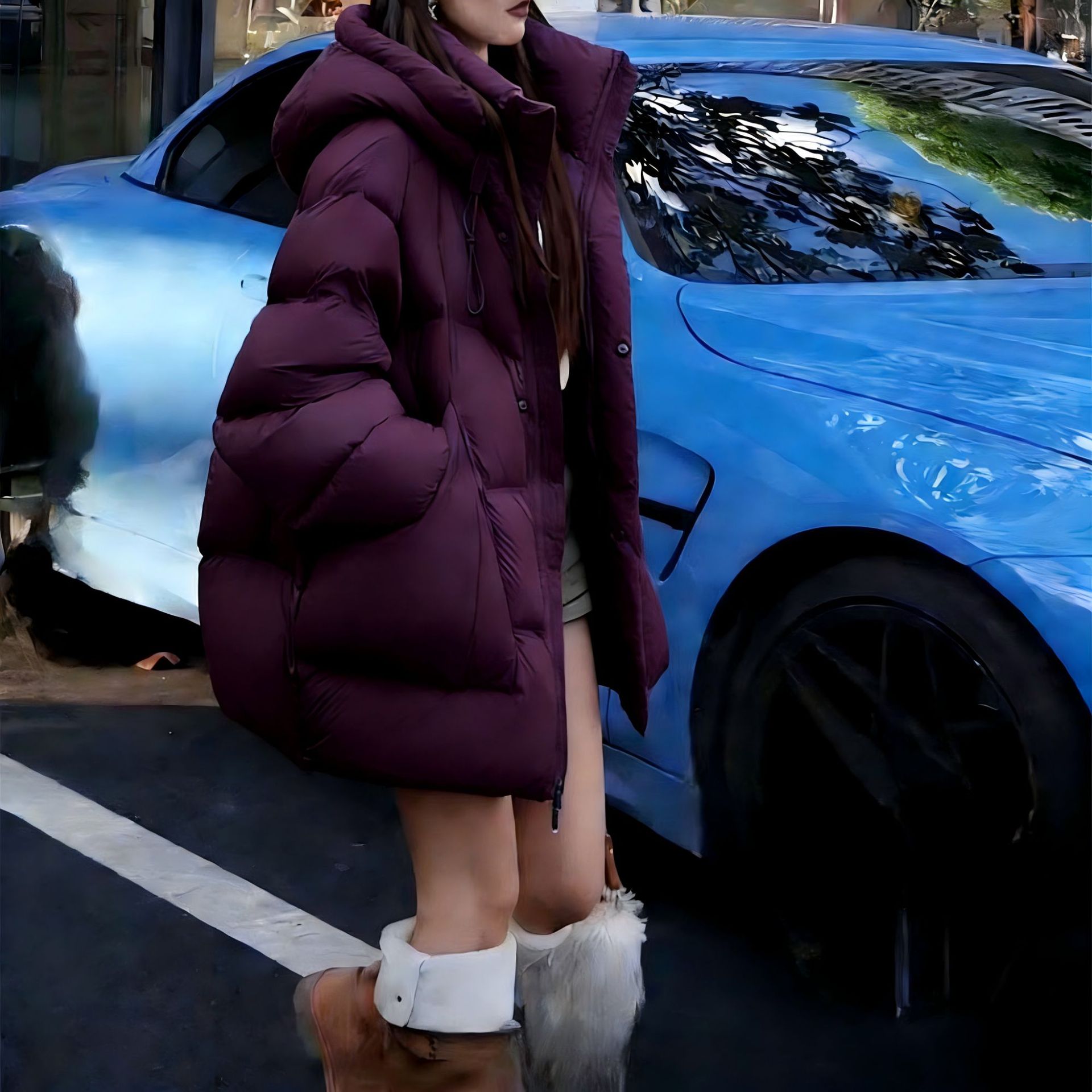Winter Clothing Colors 2026 - Damska kurtka puchowa 2026 zimowa ciepła