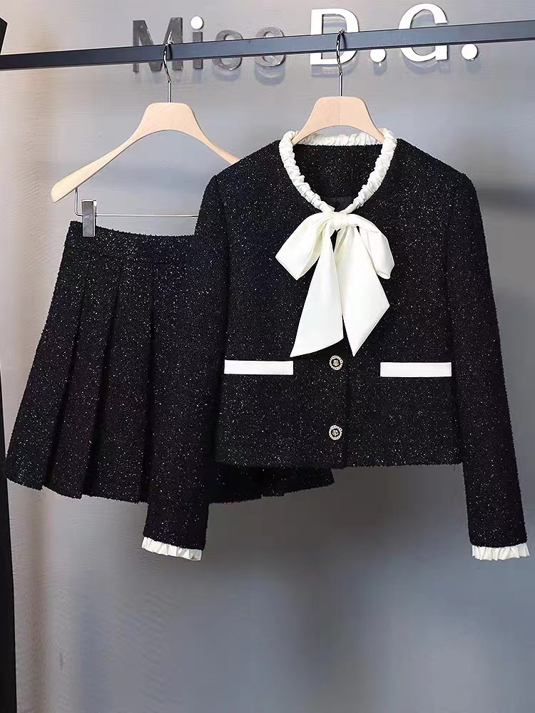 Y2K Winter Clothing - Kobiety Elegancki szykowny garnitur Y2K Płaszcz