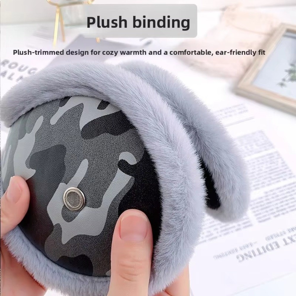 Ear Muff Foldable - Nowe zimowe nauszniki z PU skóry,