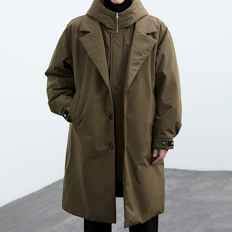 Winter Clothing Looks - Nowy zimowy męski płaszcz w koreańskim