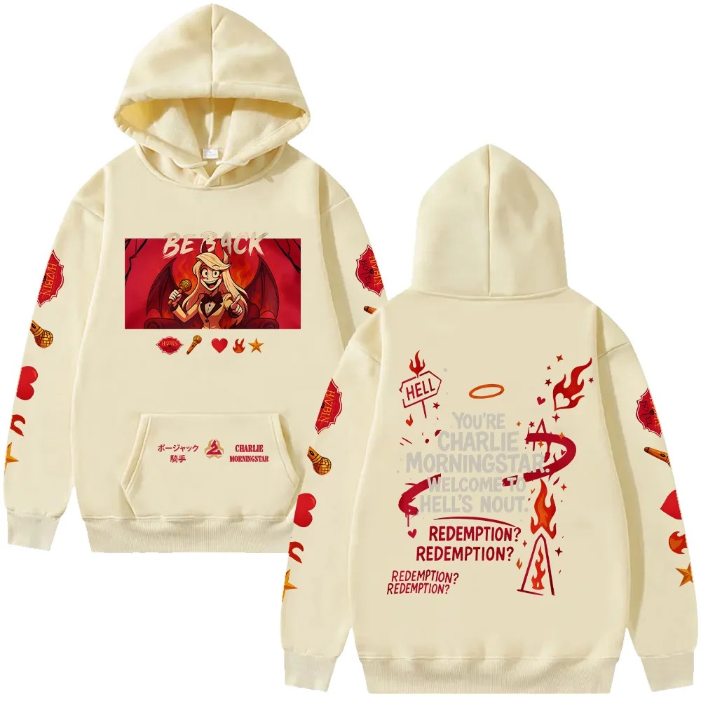 Hazbin Hotel Oversized Unisex  – Winter Clothing Gift Ideas recenzja i cena