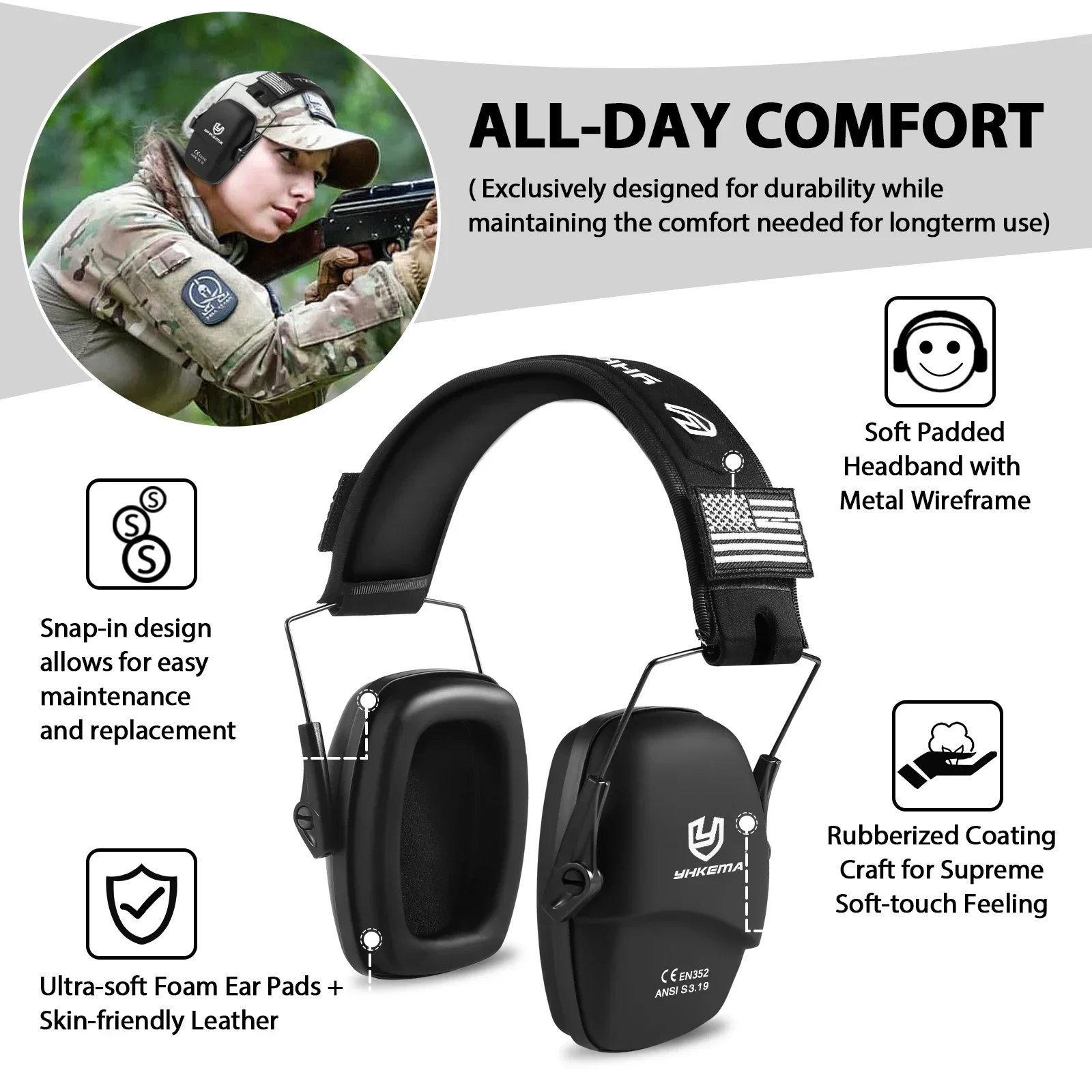 Nauszniki ochronne YHKEMA do s – Ear Muff Foldable recenzja i cena