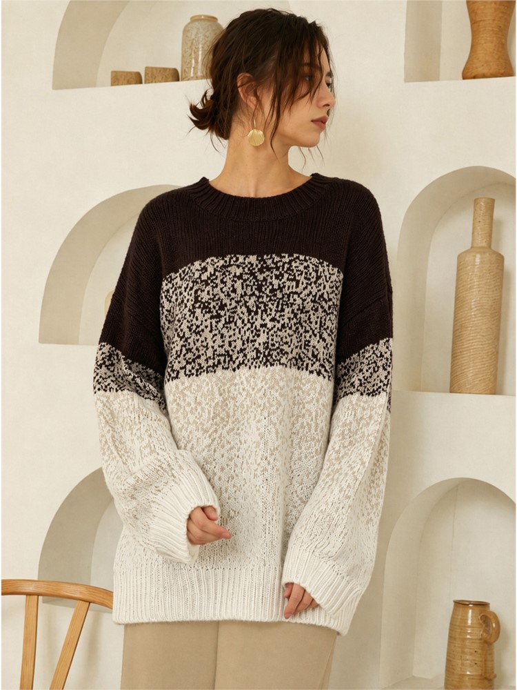 Damski sweter z dzianiny plus  – Winter Clothing Plus Size recenzja i cena