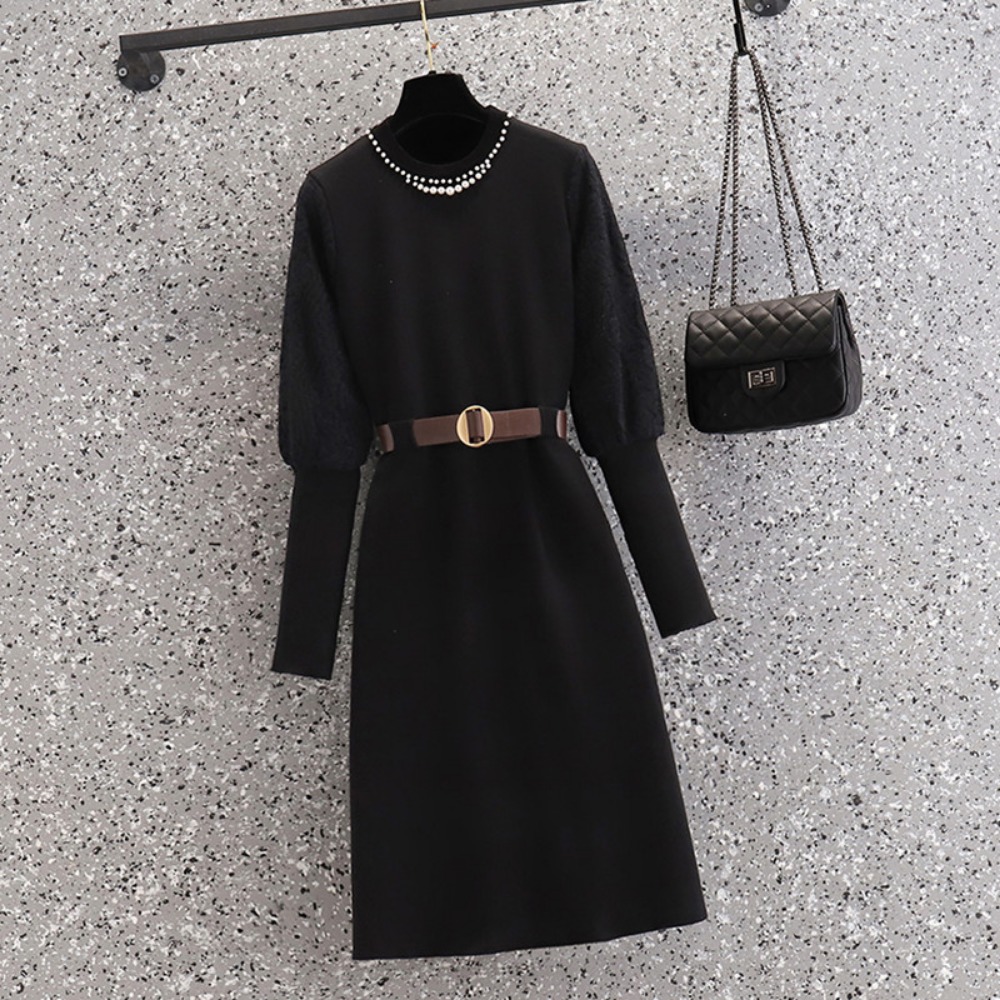 Eleganckie sukienki dzianinowe – Winter Clothing Plus Size recenzja i cena