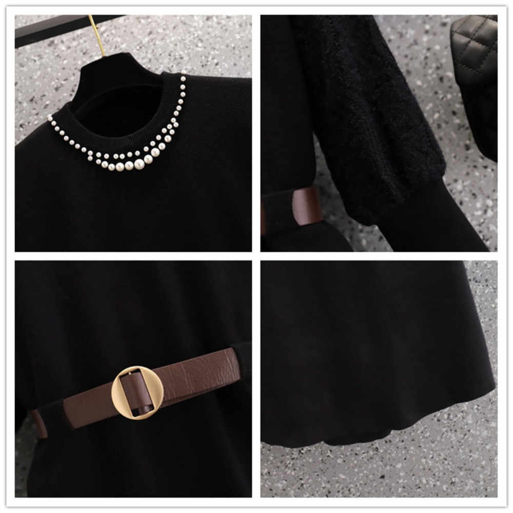 Eleganckie sukienki dzianinowe – Winter Clothing Plus Size recenzja i cena