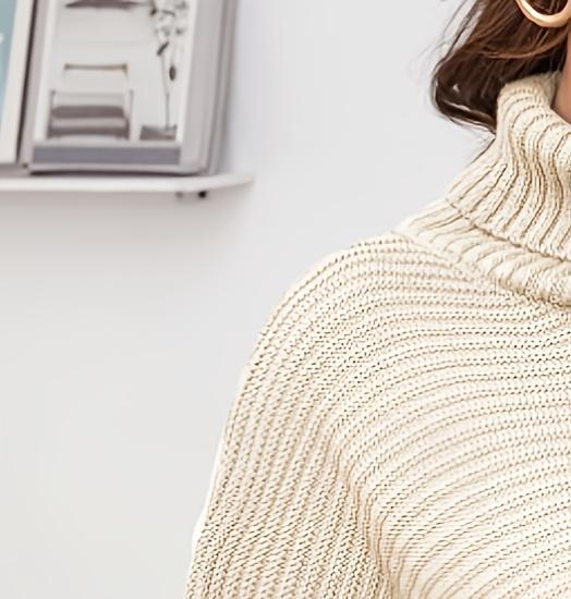 Sukienka swetrowa z golfem dla – Winter Clothing Plus Size recenzja i cena