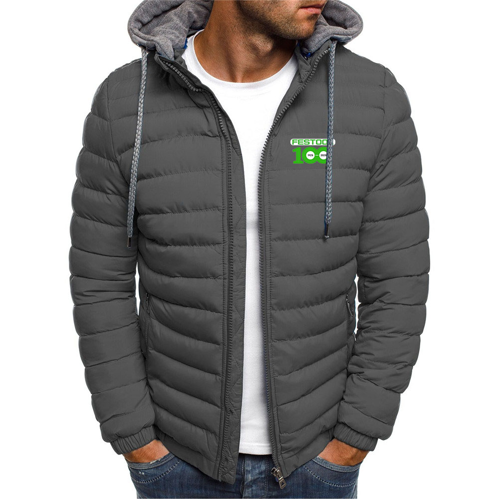 Męska kurtka ocieplana bawełną – Winter Clothing Logos recenzja i cena