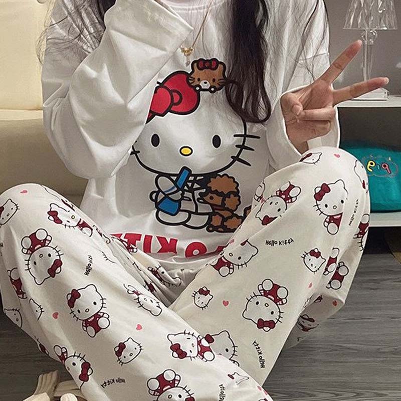 Uroczy zestaw piżam damskich S – Winter Clothing Anime recenzja i cena