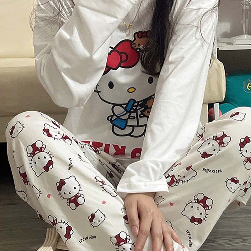 Uroczy zestaw piżam damskich S – Winter Clothing Anime recenzja i cena