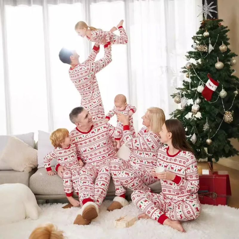 Świąteczne rodzinne piżamy z n – Winter Clothing Looks recenzja i cena