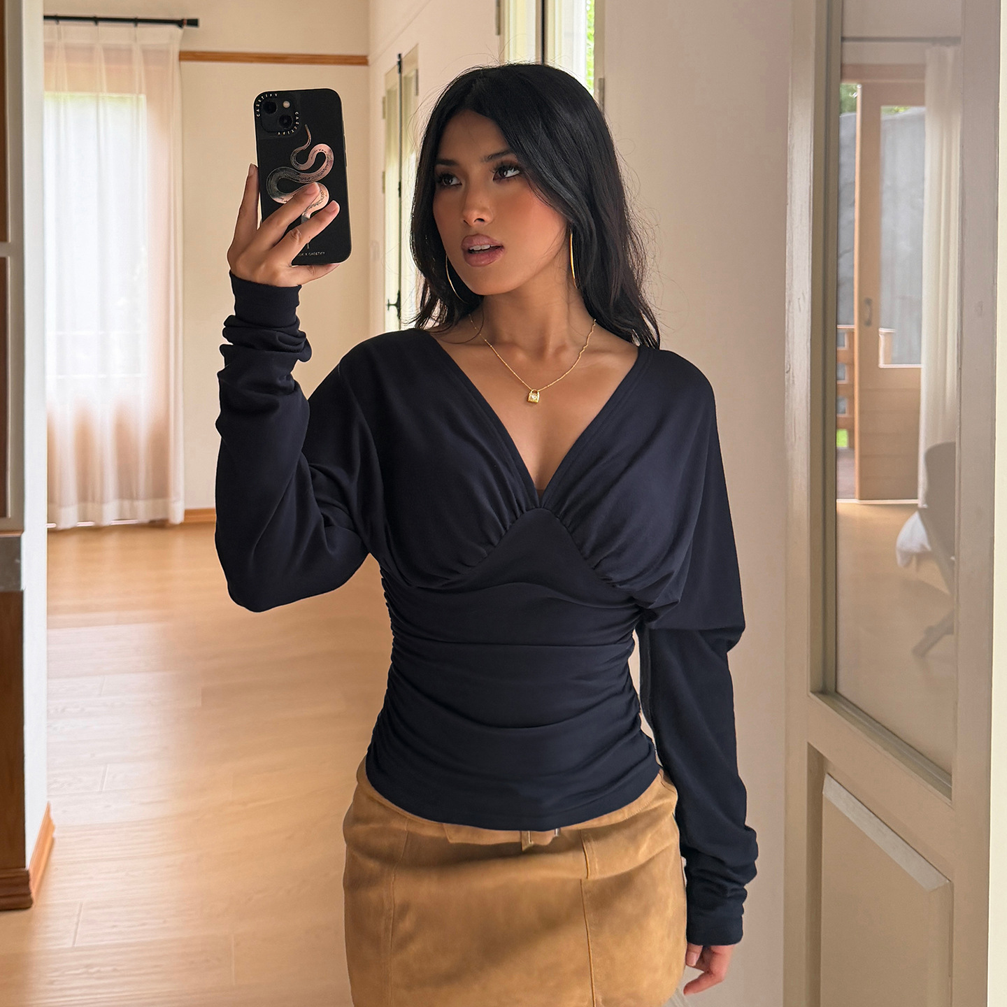 Eleganckie bluzki z dekoltem w – Winter Clothes recenzja i cena