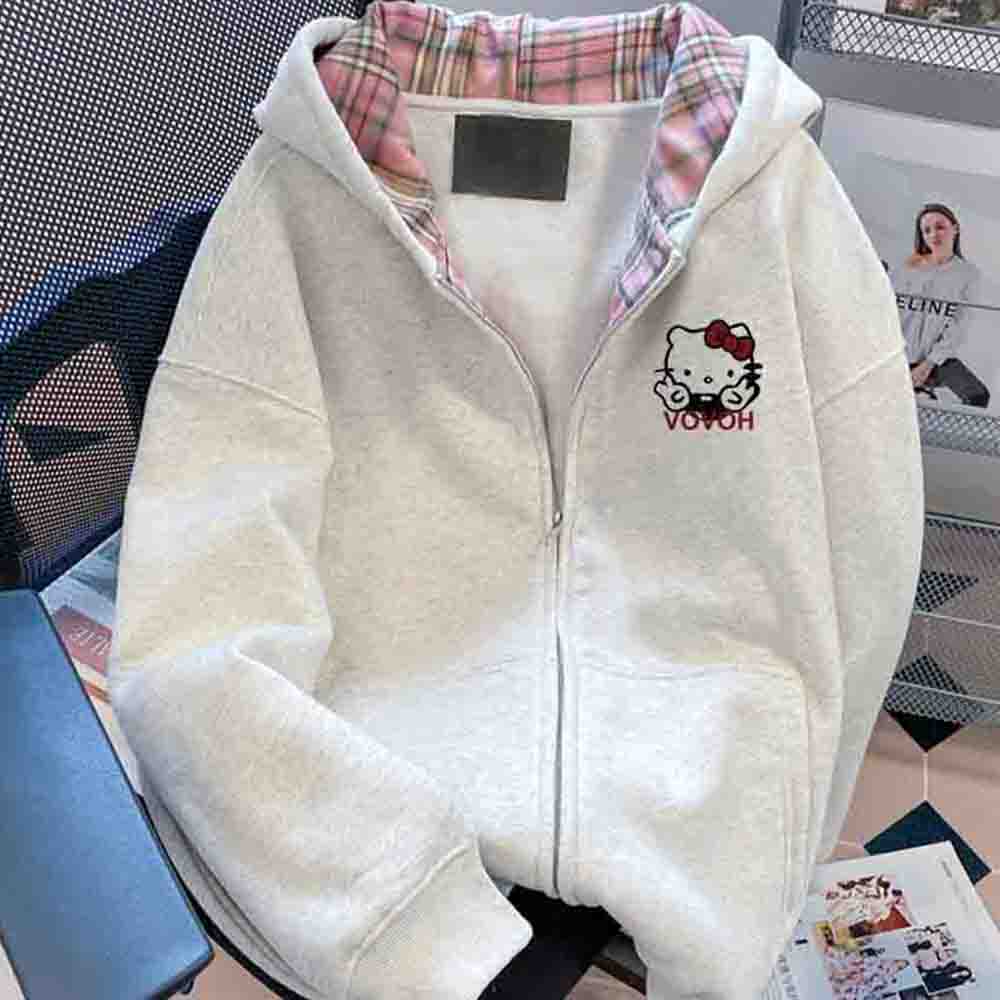 Damska bluza z kapturem Hello  – Y2K Winter Clothing recenzja i cena