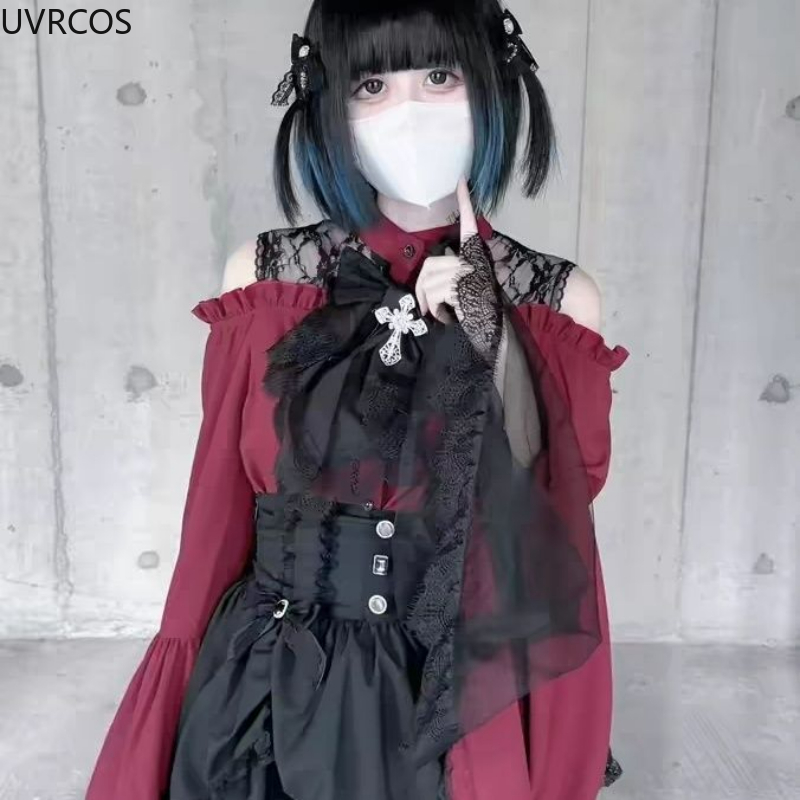 Gothic Y2k Lolita Style Shirts – Y2K Winter Clothing recenzja i cena