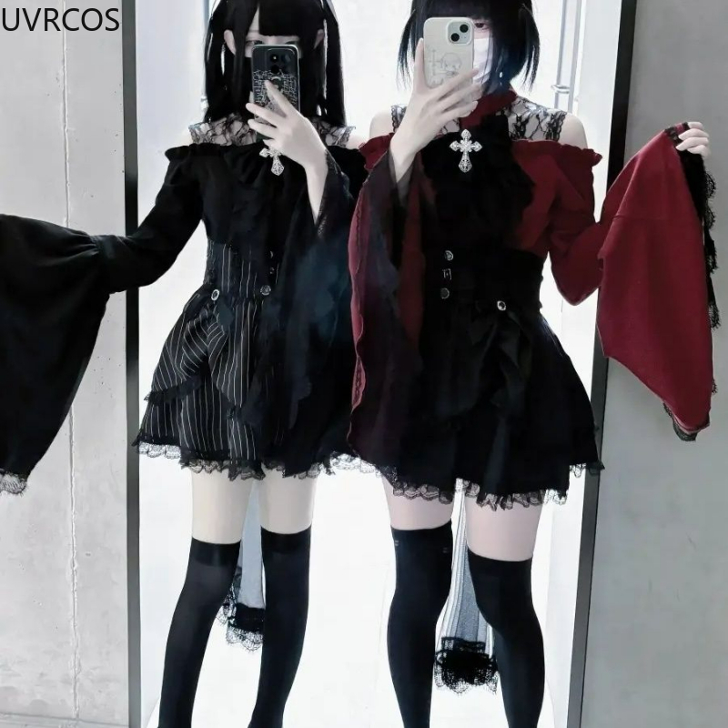 Gothic Y2k Lolita Style Shirts – Y2K Winter Clothing recenzja i cena