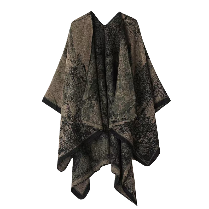 Dzianinowy szal damski z nadru – Winter Clothing Gift Ideas recenzja i cena