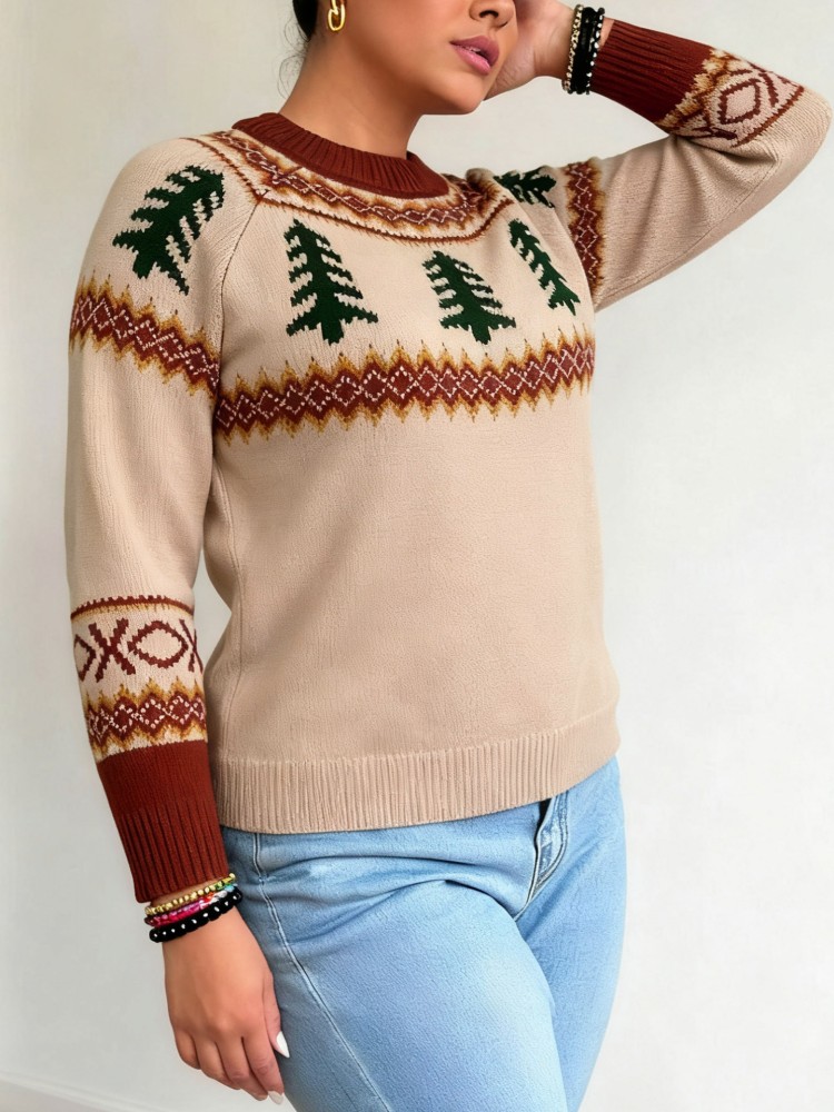 Damski sweter dzianinowy plus  – Winter Clothing Plus Size recenzja i cena