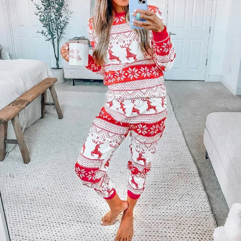 Świąteczne piżamy z nadrukiem  – Winter Clothing Looks recenzja i cena