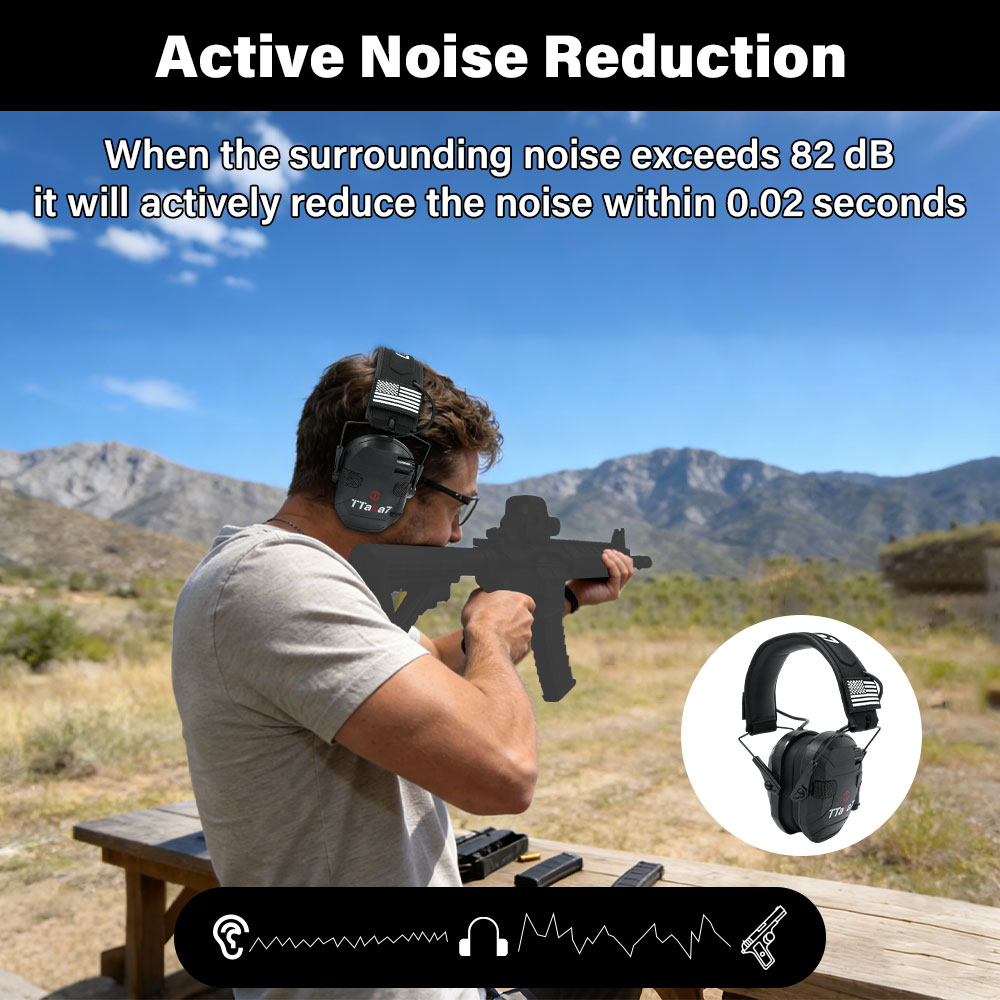 Składane elektroniczne słuchaw – Ear Muff Foldable recenzja i cena