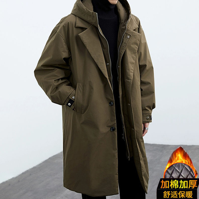 Nowy zimowy męski płaszcz w ko – Winter Clothing Looks recenzja i cena