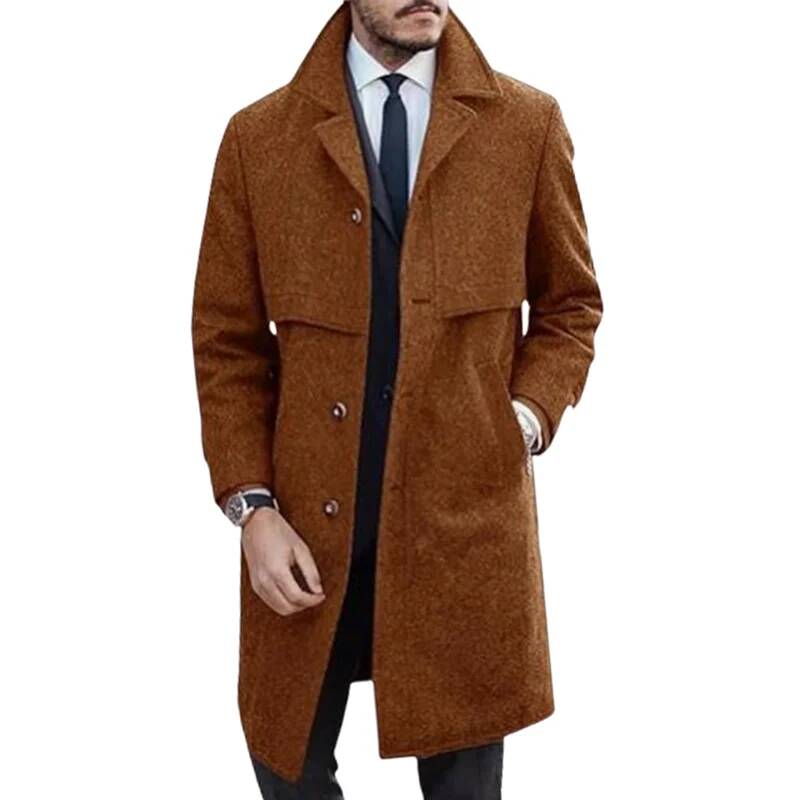 Męski płaszcz z klapami, do bi – Winter Clothing Taiwan recenzja i cena